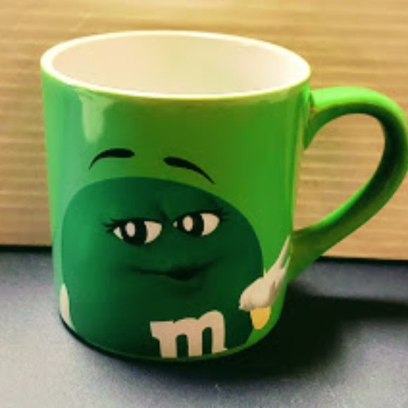 M&M Green Coffee Mug “I Melt For No One” 2019 Edition -Oversized Coffee Mug Cup - Picture 1 of 4